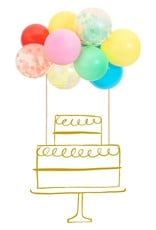 Meri Meri rainbow balloon cake topper