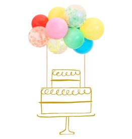 Meri Meri rainbow balloon cake topper