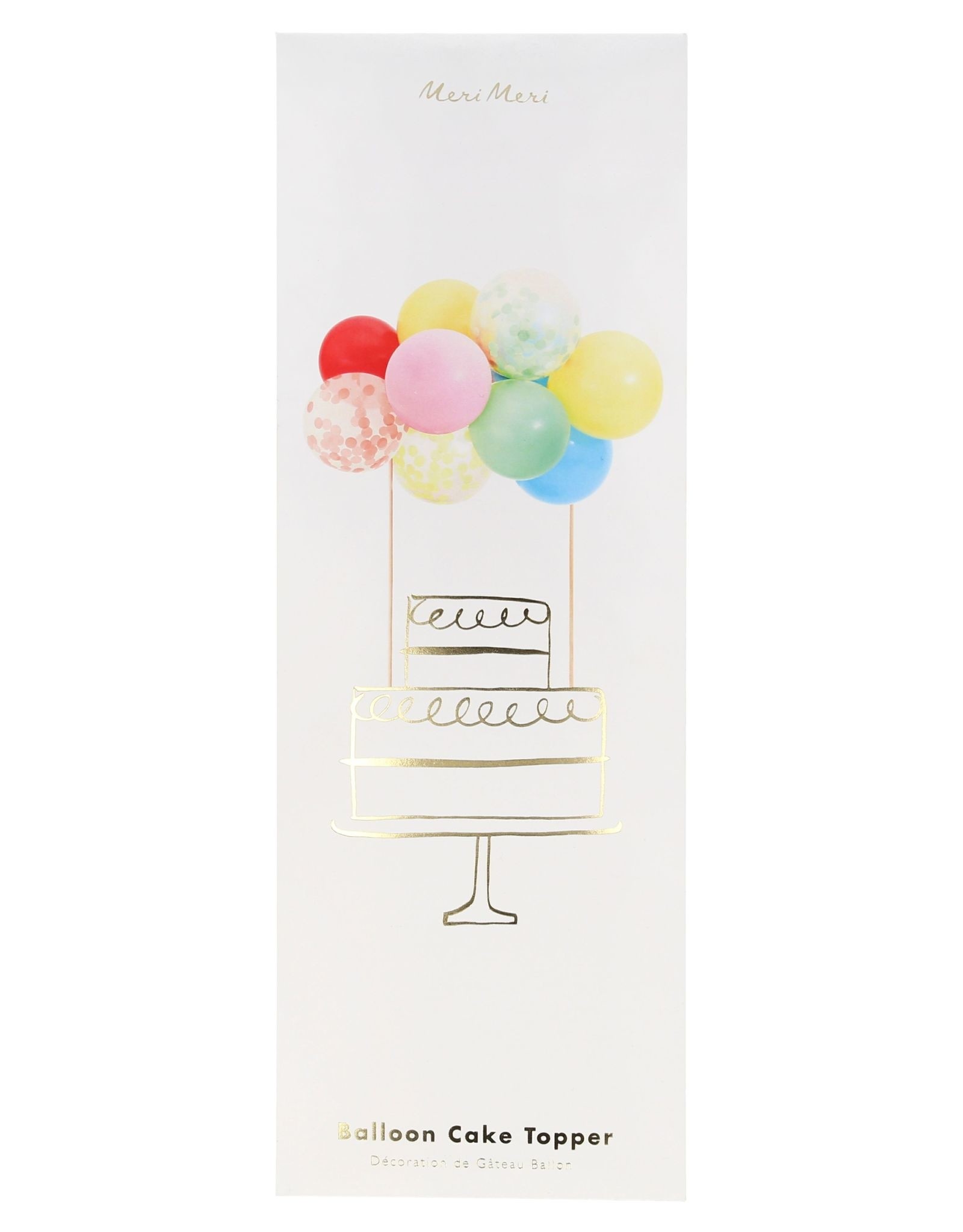 Meri Meri rainbow balloon cake topper