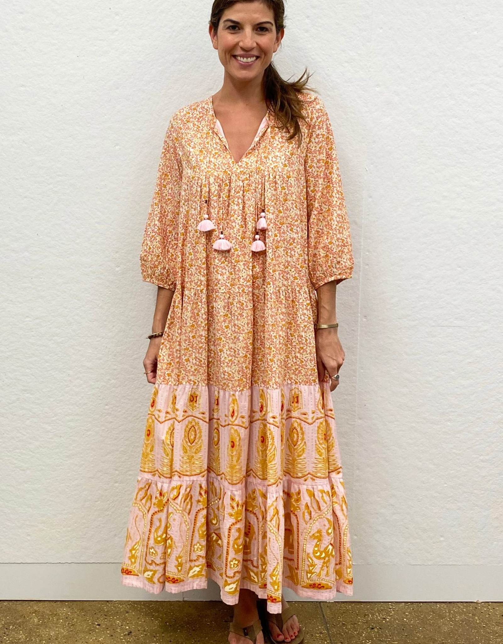 indira dress- strawberry cream - The 