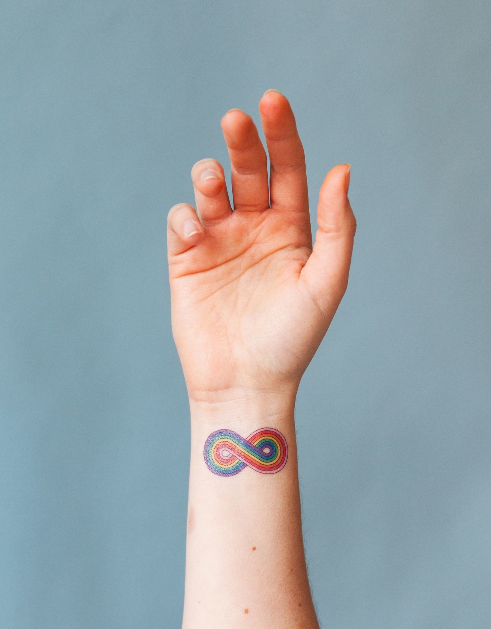 Tattly tattoo pair- forever rainbow