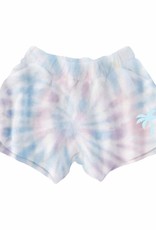 Tiny Whales sunset tie dye shorts