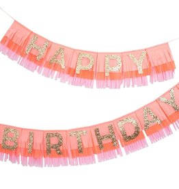 Meri Meri pink happy birthday garland