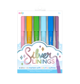OOLY silver linings markers- set of 6