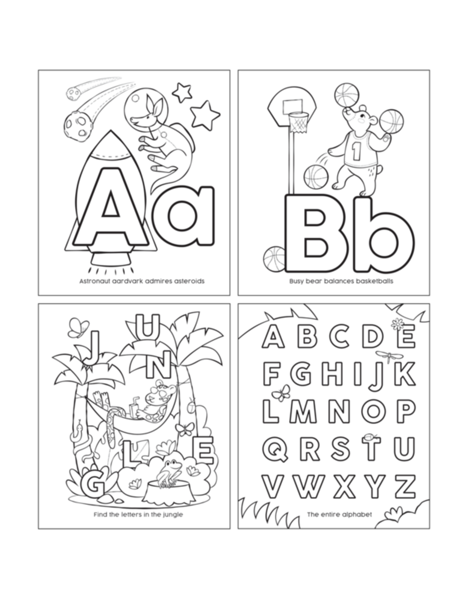 OOLY ABC color-in' book