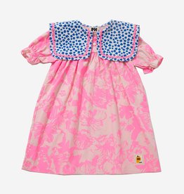 Petite Haley collar dress- pink