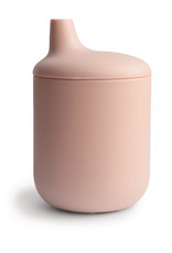 Mushie silicone sippy cup- blush