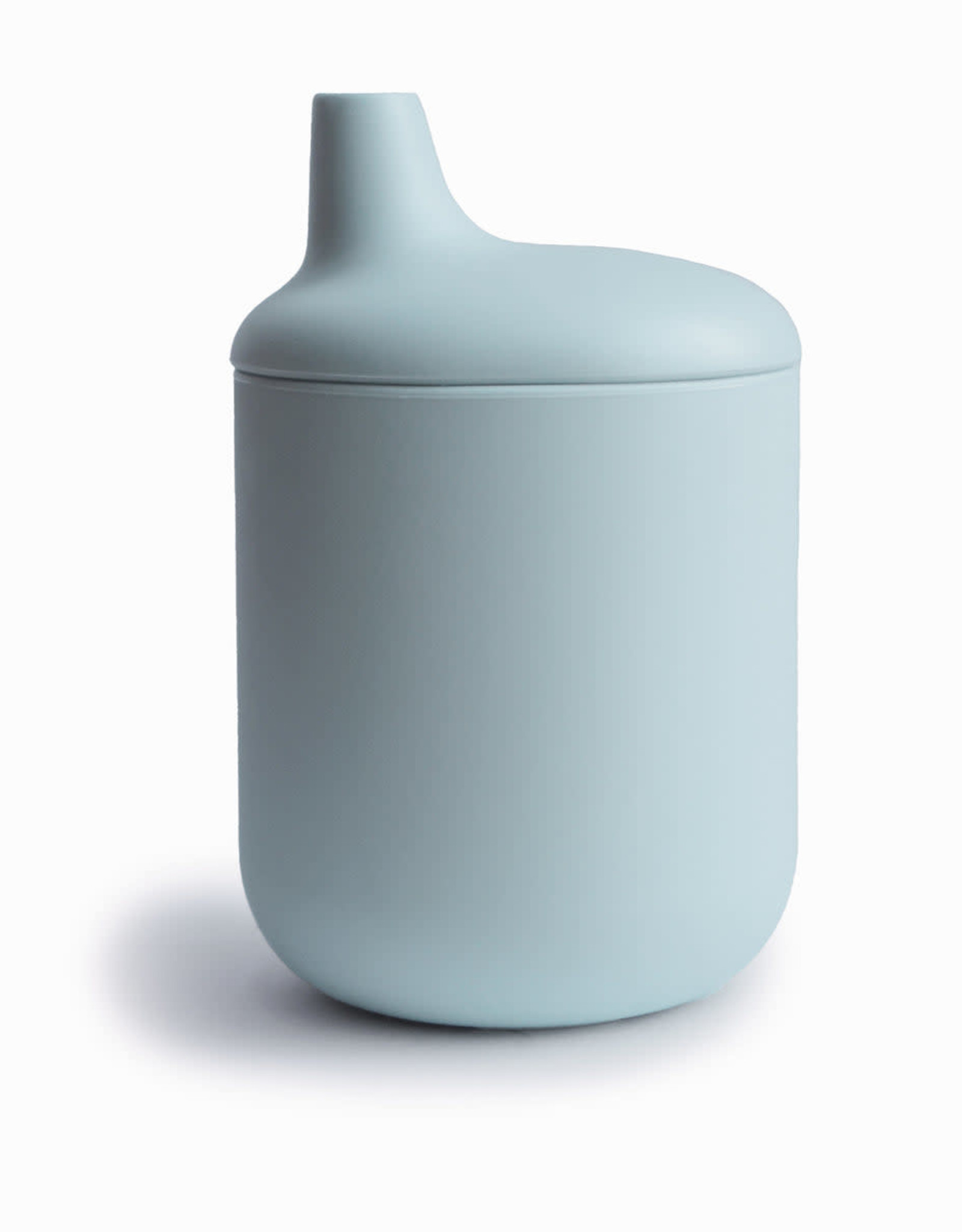 Mushie silicone sippy cup- powder blue