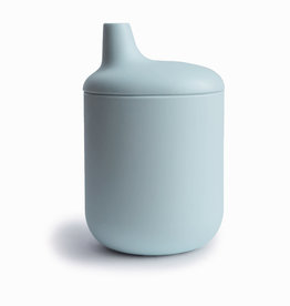 Mushie silicone sippy cup- powder blue