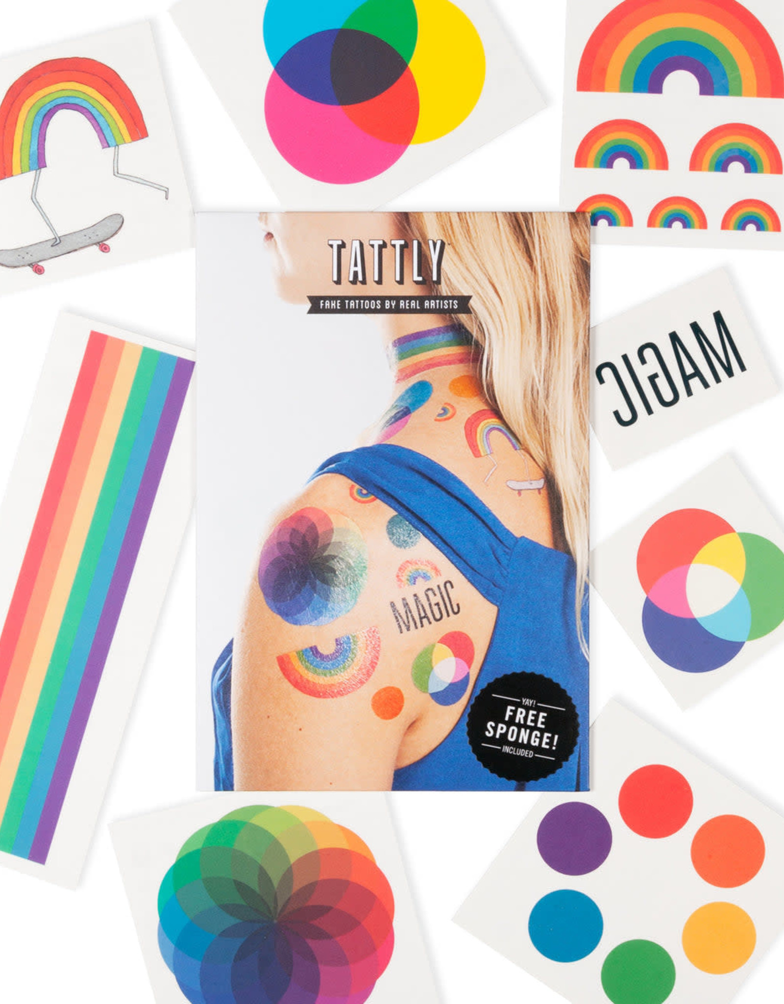Tattly tattoo set- rainbow