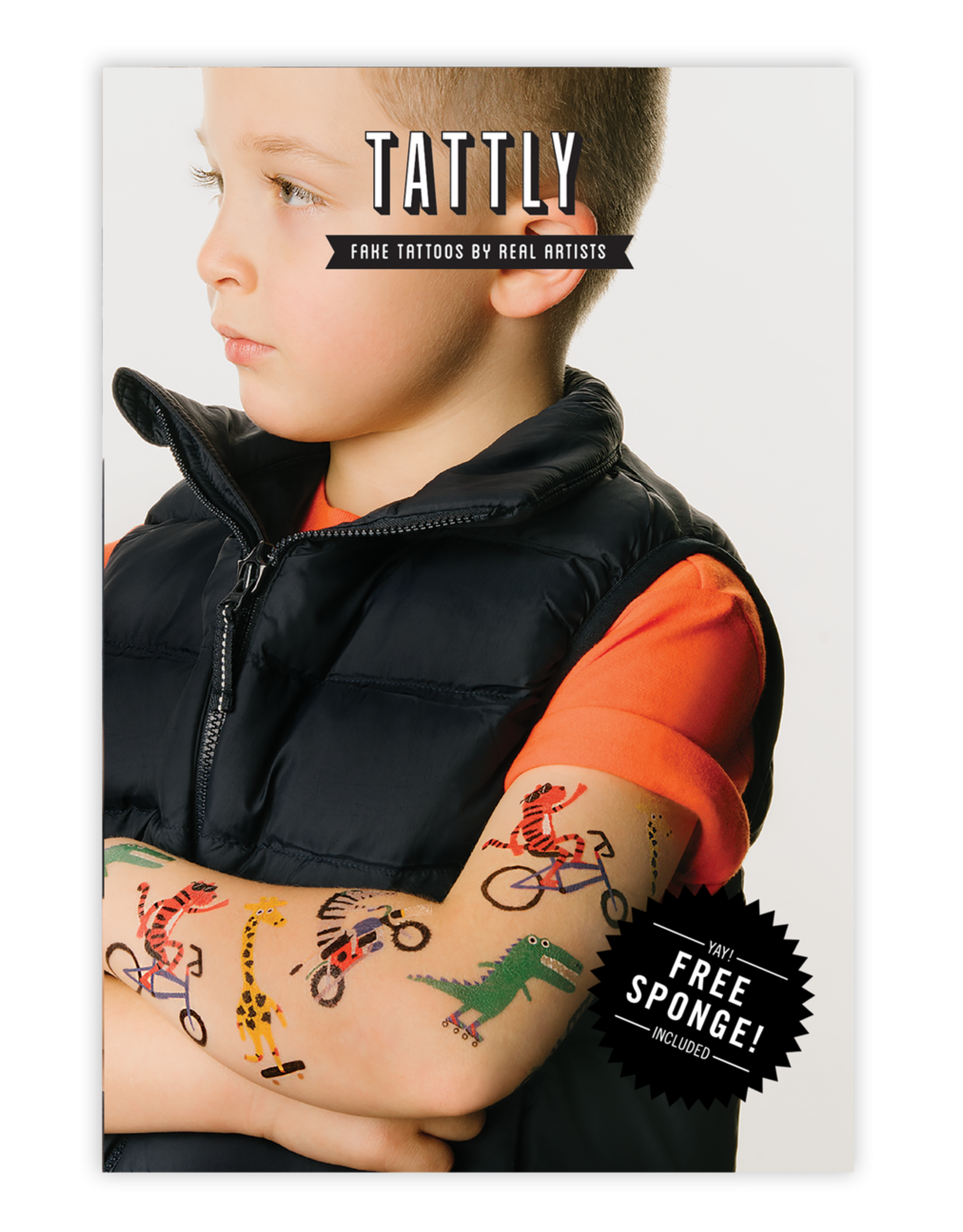 Tattly tattoo set- go go animals