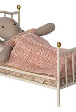 Maileg vintage bed, mouse- off white