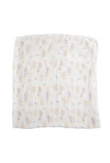 Little Unicorn deluxe muslin swaddle- rainbows & raindrops