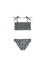 Rylee and Cru smocked bikini- dark floral