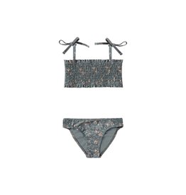 Rylee and Cru smocked bikini- dark floral