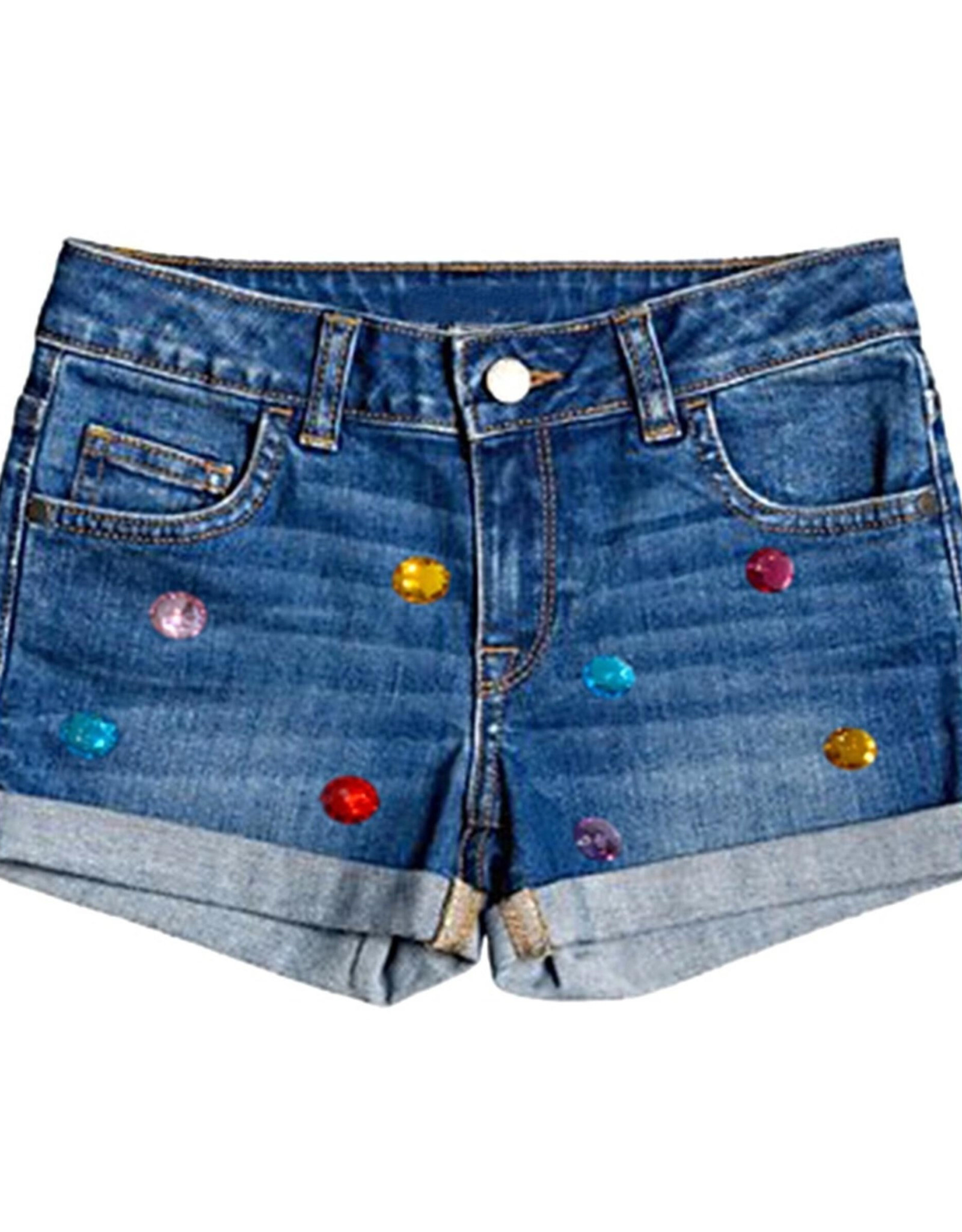 Lola & the Boys rainbow gem shorts