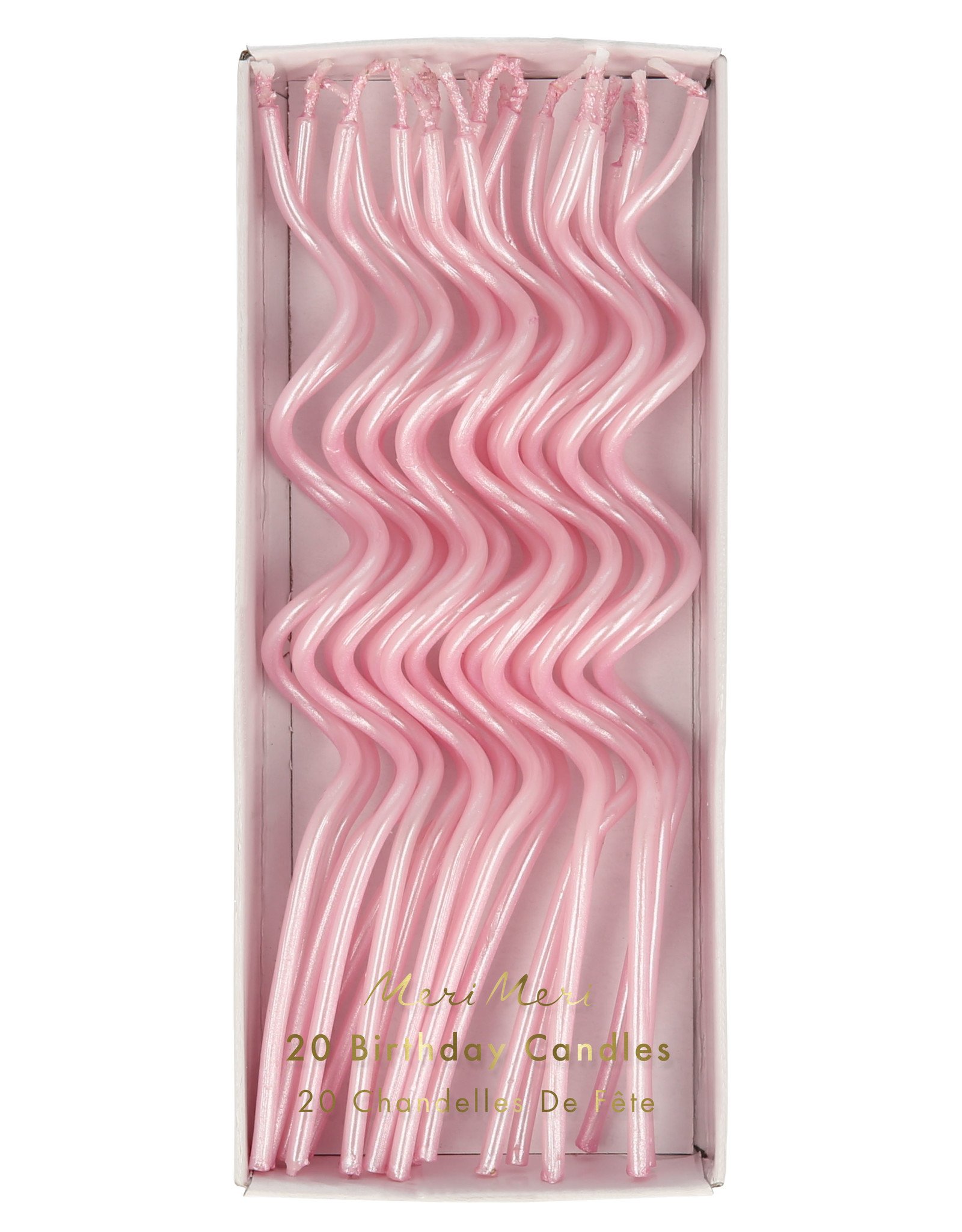 Meri Meri pink swirly candles