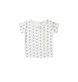 Quincy Mae pointelle tee- ivory