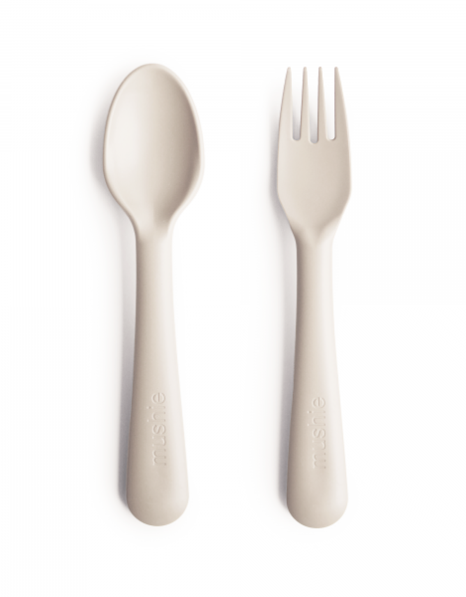 Mushie spoon/fork- ivory