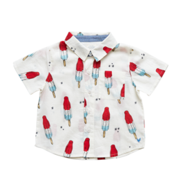 Pink Chicken jack shirt- rocket pop