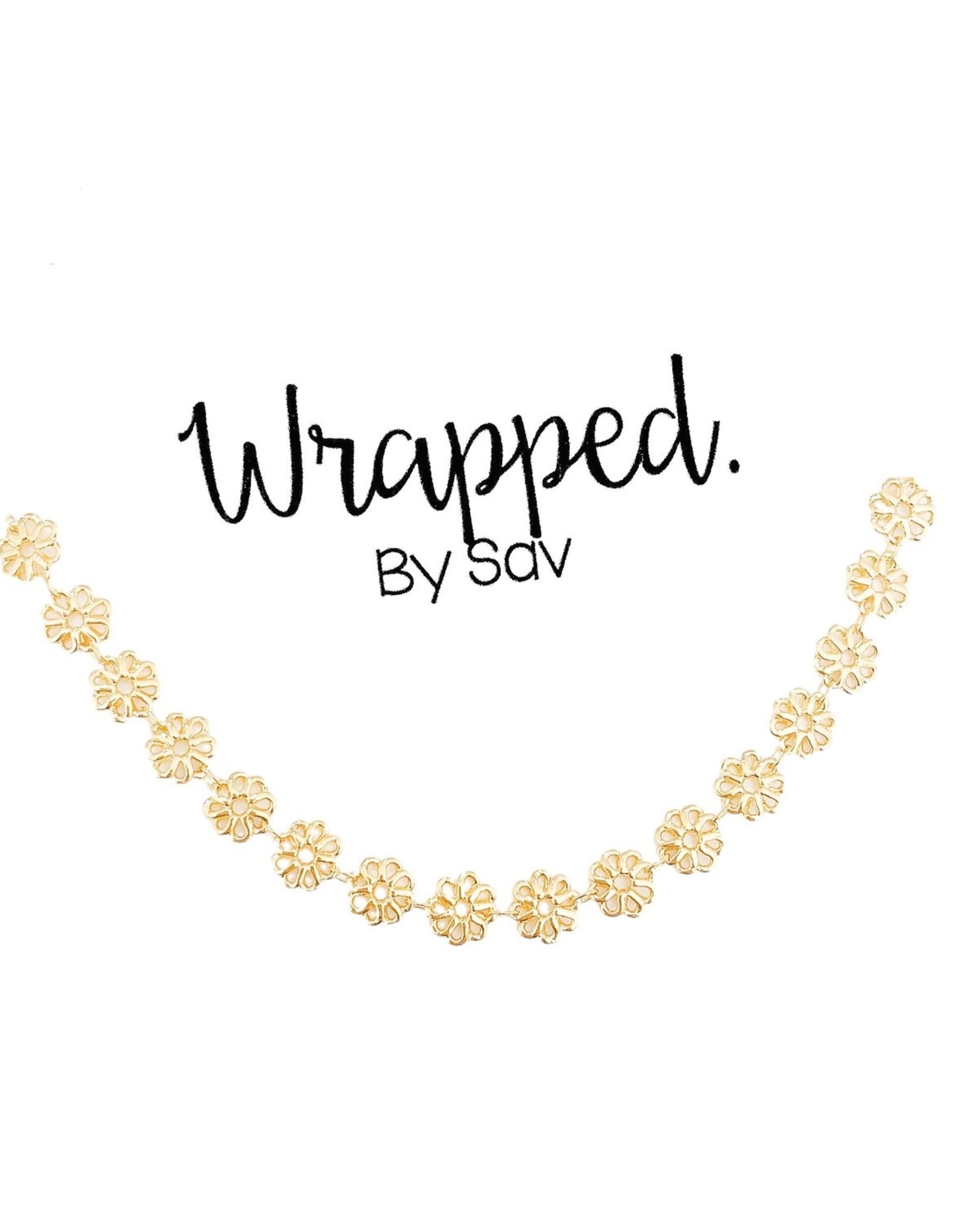 Wrapped by Sav wildflower chain necklace