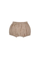 Quincy Mae woven bloomer- cocoa gingham