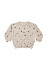 Rylee and Cru slouchy pullover- hearts