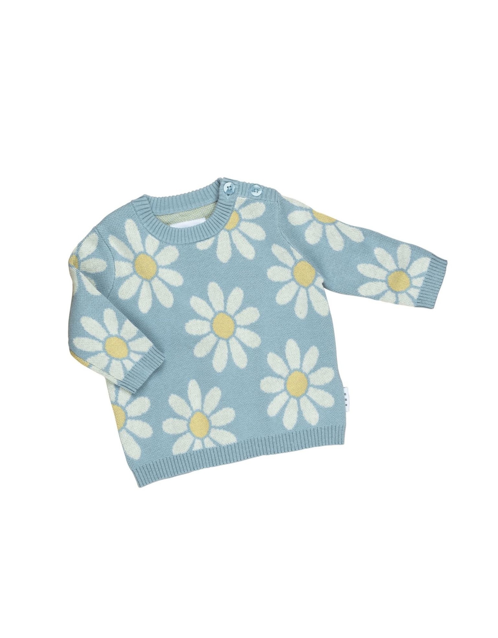 Huxbaby daisy sweater- blue
