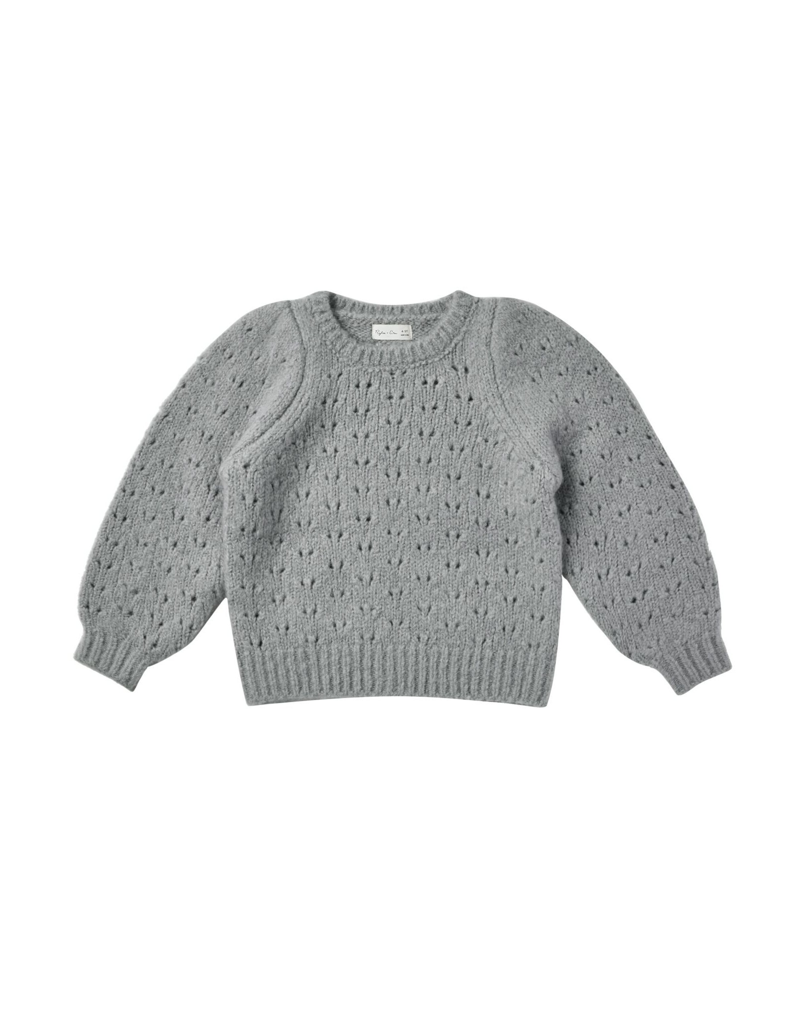 Rylee and Cru balloon sweater- dusty blue