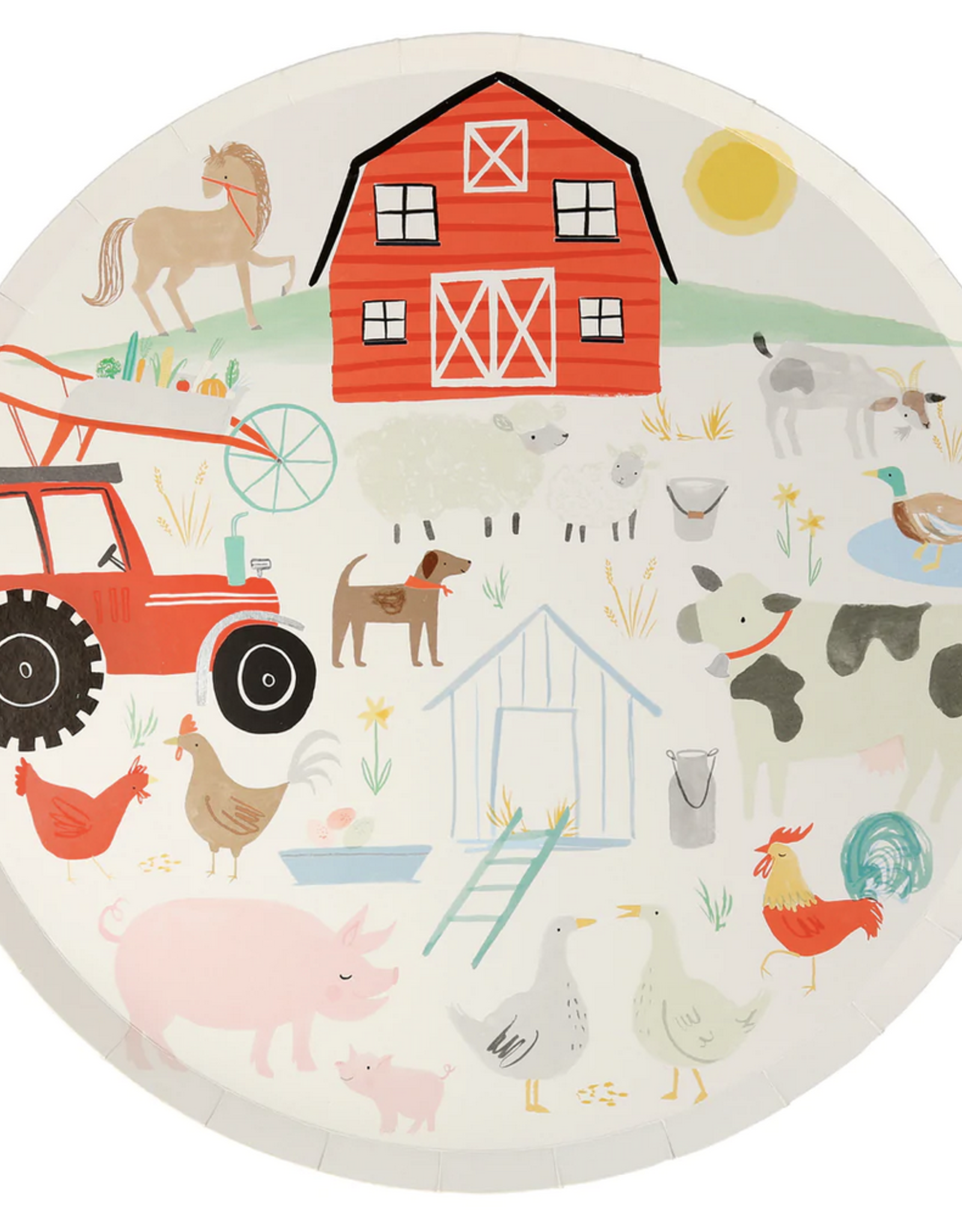 Meri Meri on the farm dinner plates