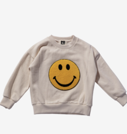 Petite Hailey smile sweatshirt- ivory