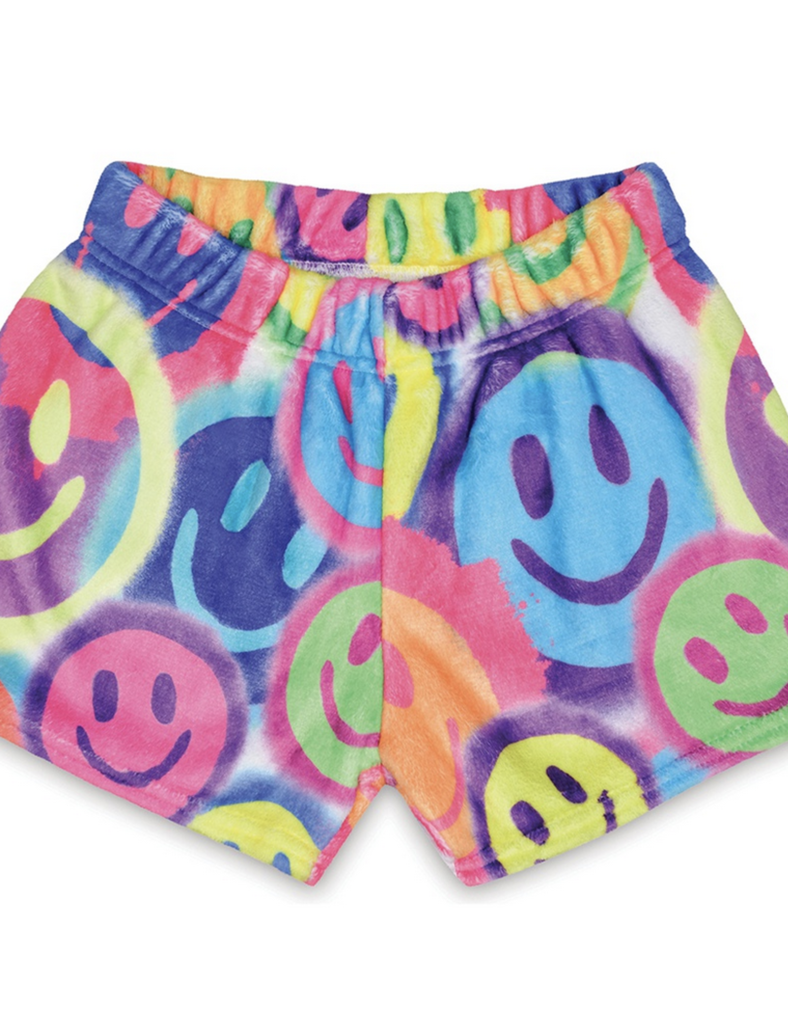iScream plush shorts- spray paint smiles