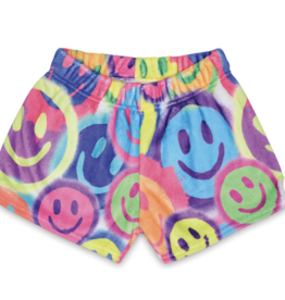 iScream plush shorts- spray paint smiles