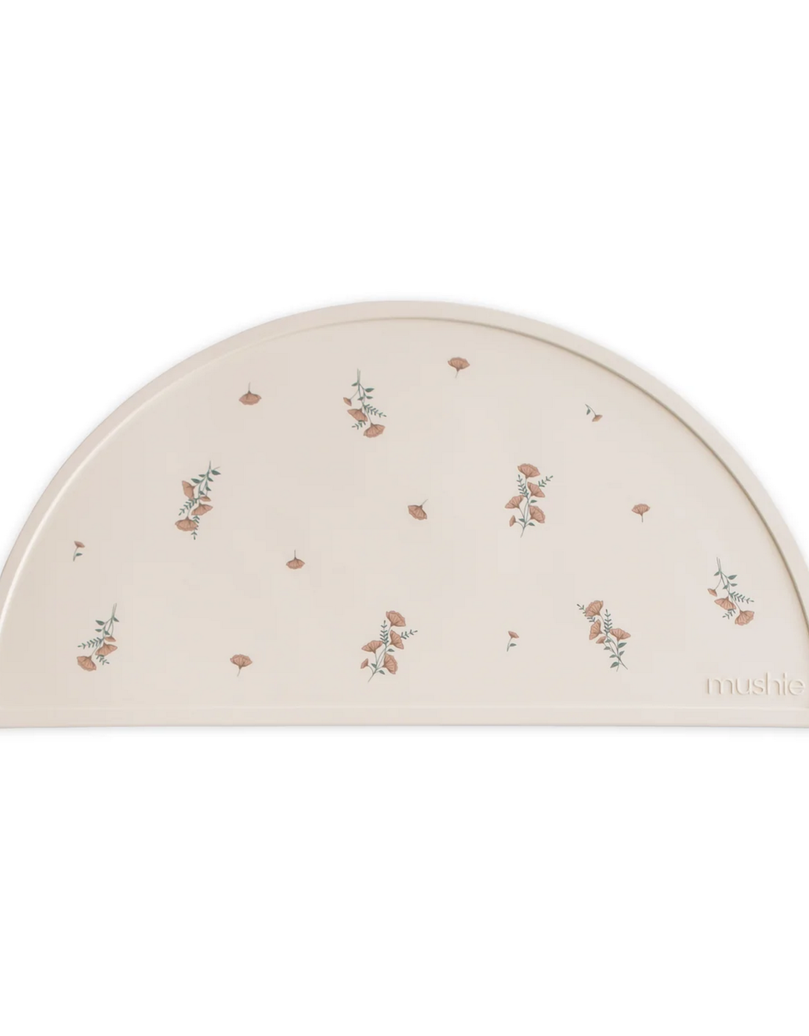 Mushie placemat- pink flowers
