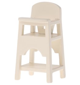 Maileg high chair, mouse- off white