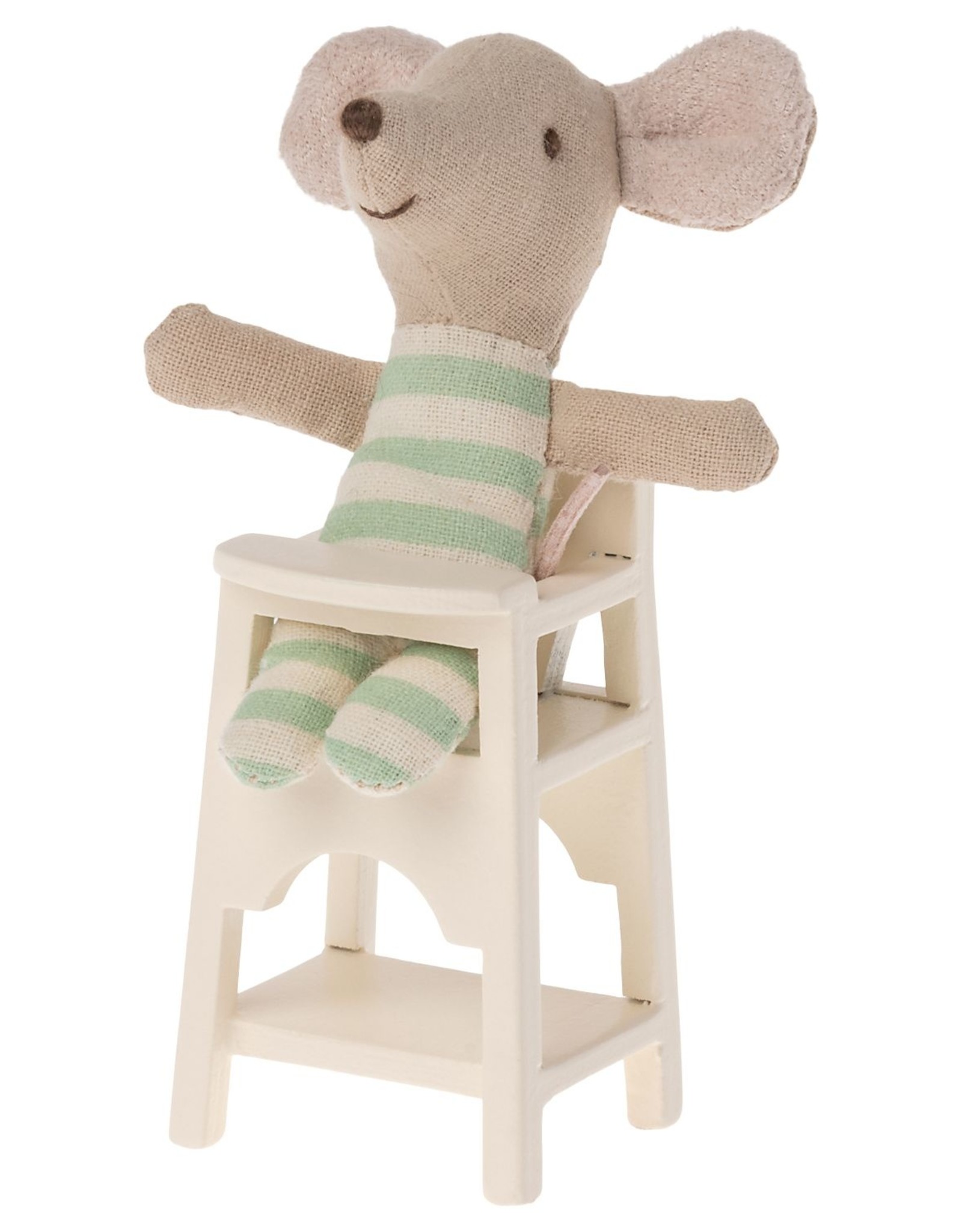 Maileg high chair, mouse- off white