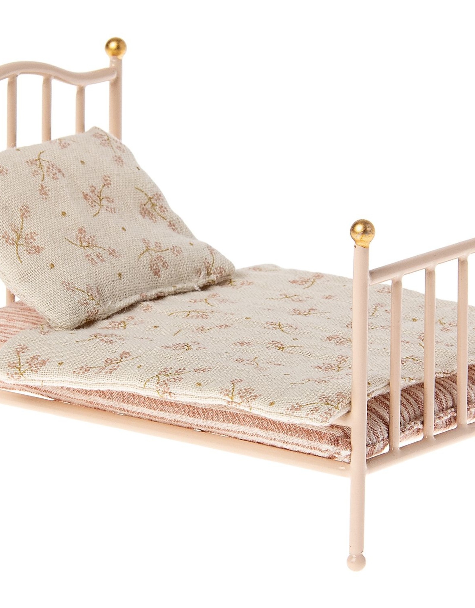Maileg vintage bed, mouse- rose