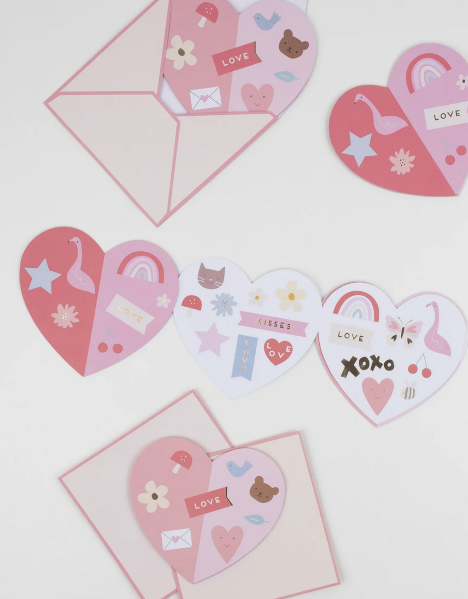 Meri Meri heart valentine stickers