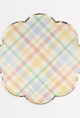 Meri Meri spring plaid small plates