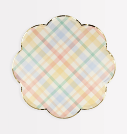 Meri Meri spring plaid small plates