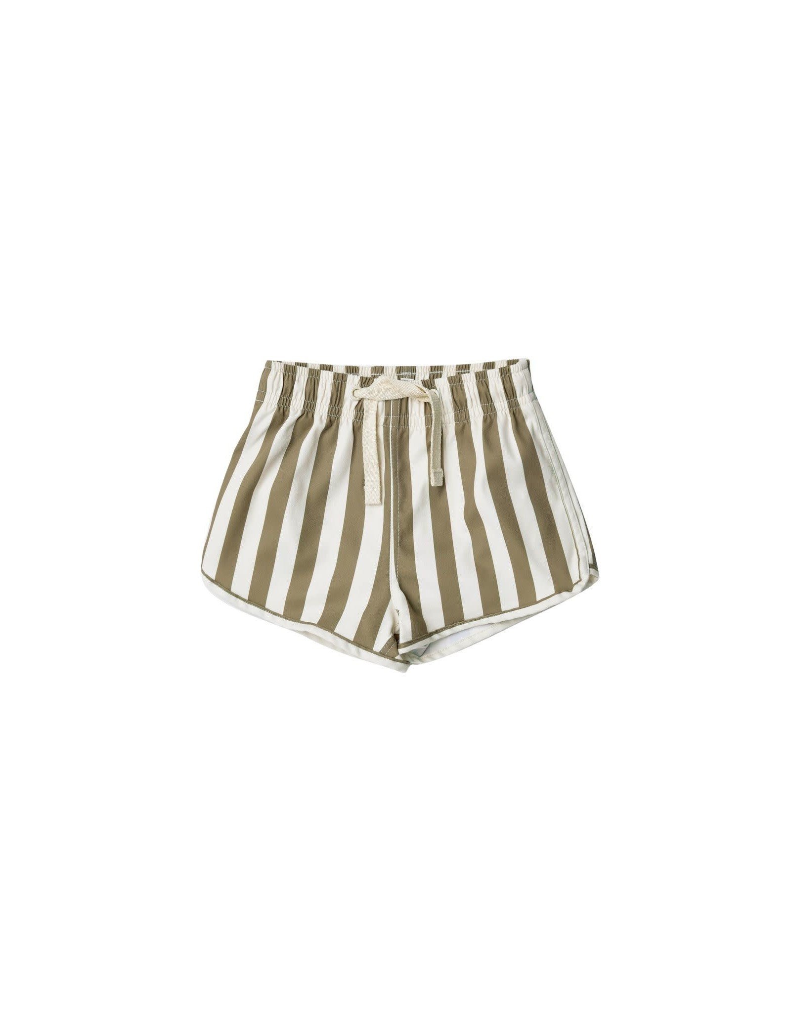 Rylee and Cru swim trunk- olive stripe