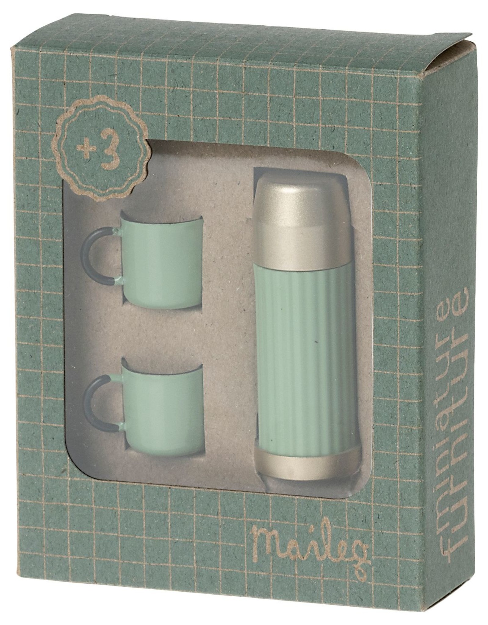 Maileg thermos & cups- mint
