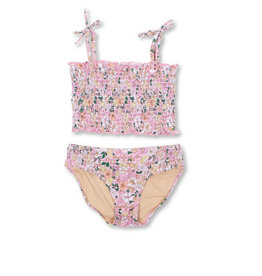 Shade Critters smocked bikini- pink ditsy floral