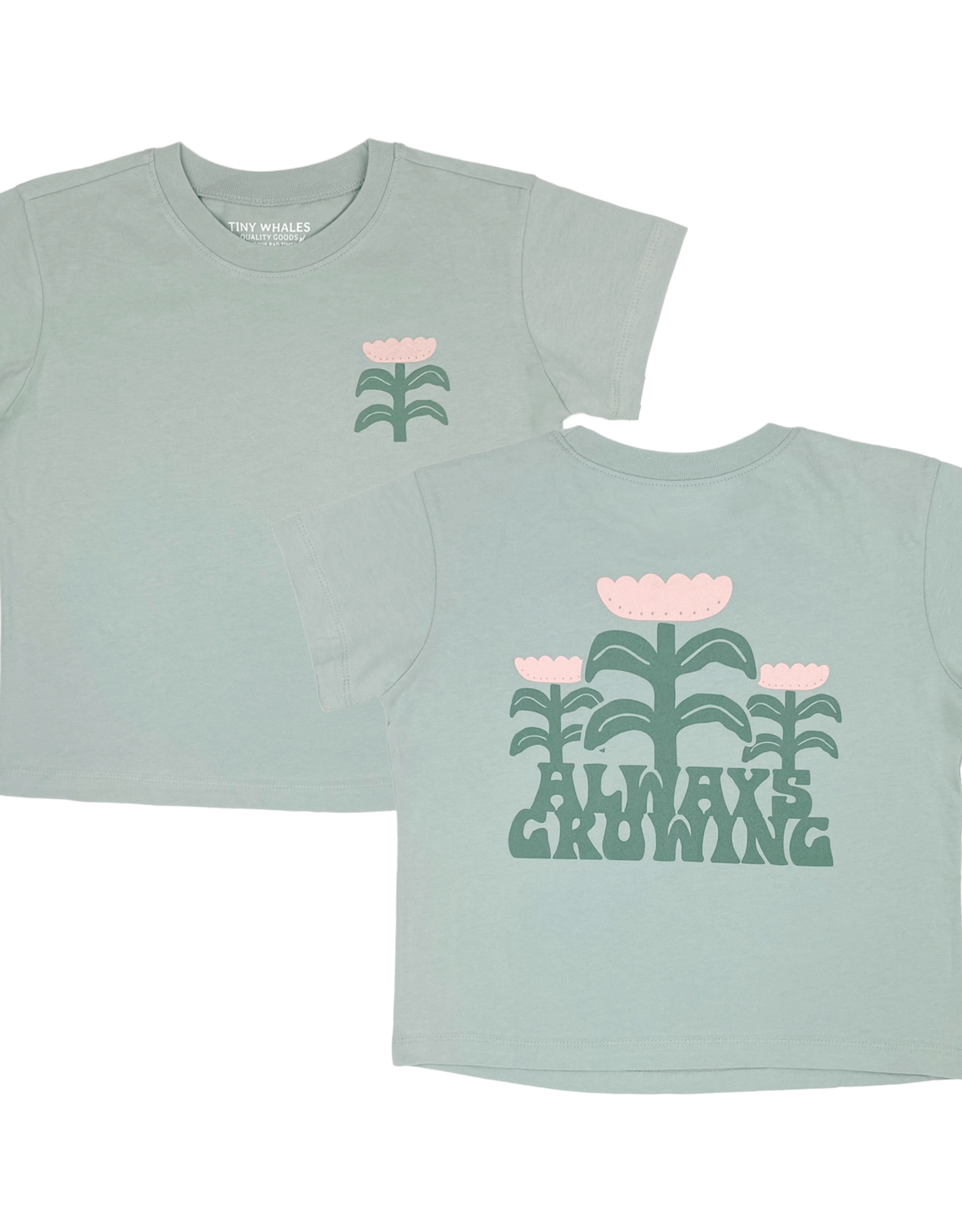 Tiny Whales always growing boxy tee