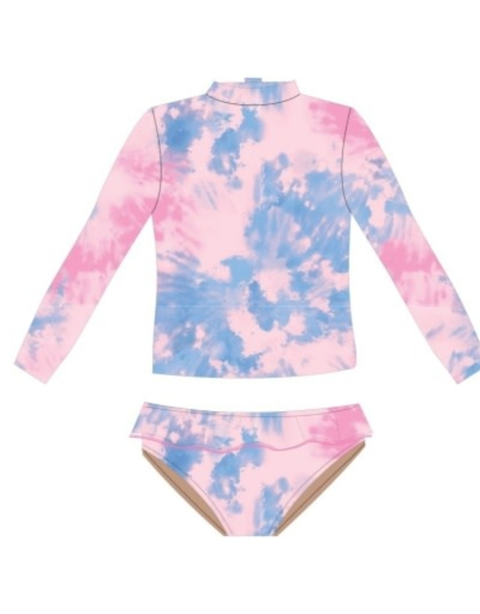 Shade Critters rashguard set - sunset tie dye