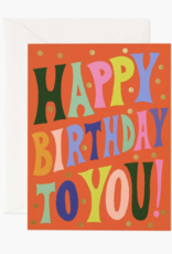 Rifle Paper Co. groovy birthday card