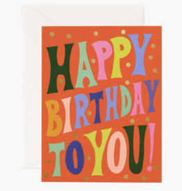 Rifle Paper Co. groovy birthday card