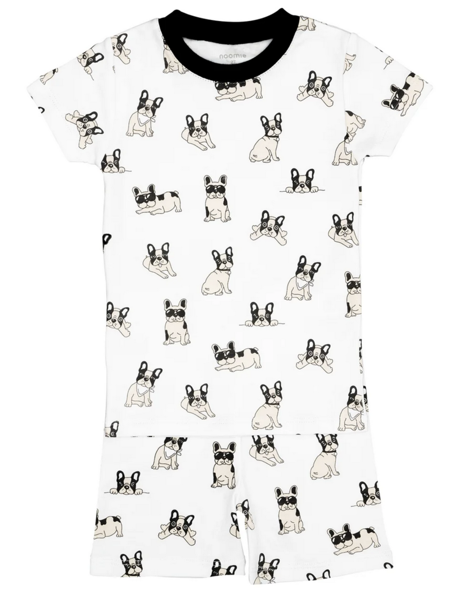 Noomie two piece ss pj set- french bulldog