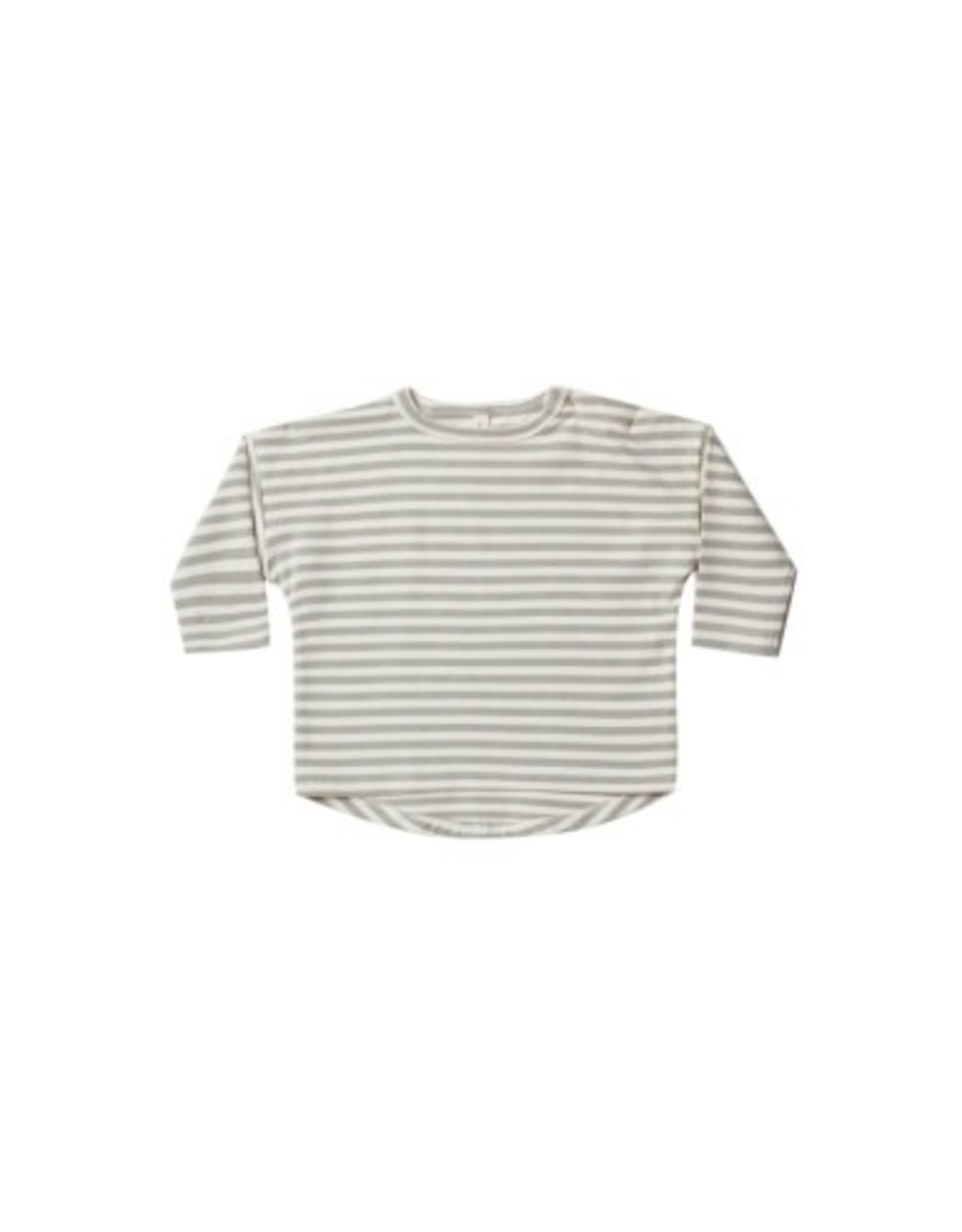 Quincy Mae LONG SLEEVE TEE | PISTACHIO STRIPE