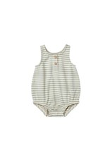 Quincy Mae SLEEVELESS BUBBLE ROMPER | PISTACHIO STRIPE